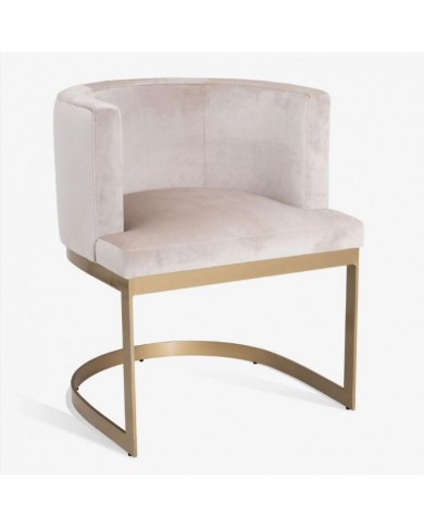 ALI armchair in fabric, leather or velvet in various colours