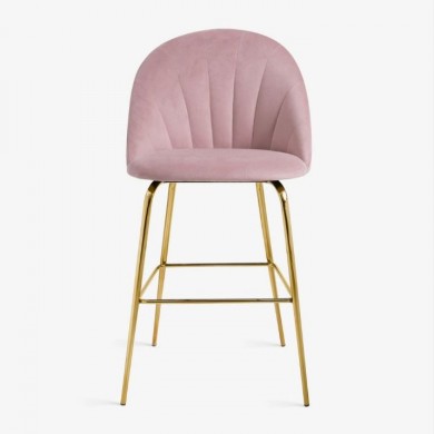ARIANNE stool in fabric, leather or velvet in various colours