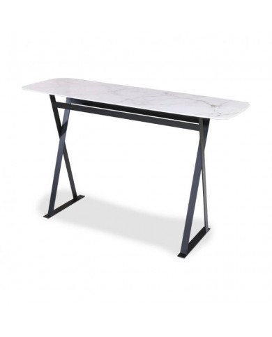 ULTRA desk in marble effect ceramic, various finishes