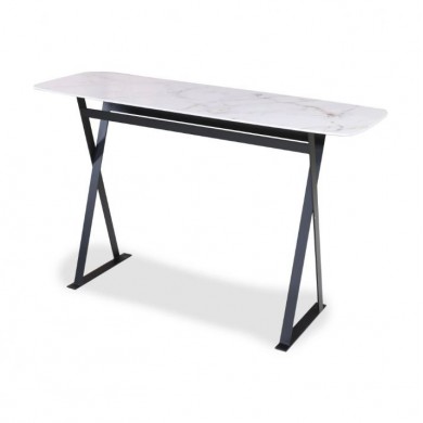 ULTRA desk in marble effect ceramic, various finishes