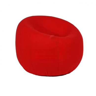 TERENCE pouf in fabric, leather or velvet in various colours