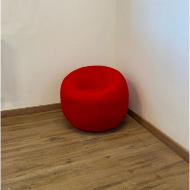 TERENCE pouf in fabric, leather or velvet in various colours
