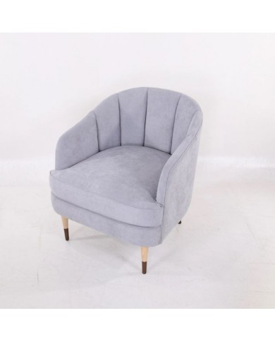 DEVA armchair in fabric, leather or velvet various colours