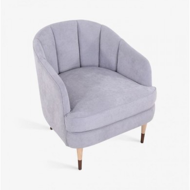 DEVA armchair in fabric, leather or velvet various colours