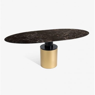 Table ovale en céramique PANDORA EXTENDABLE en différentes