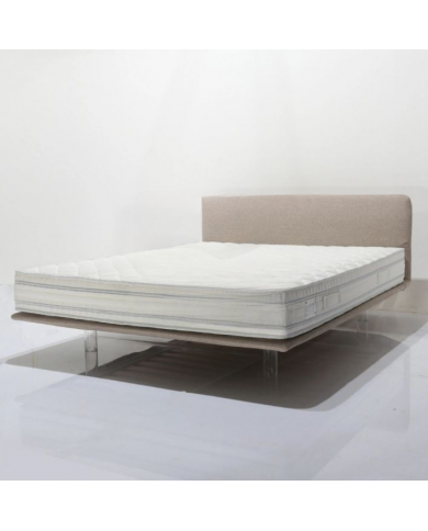 ESSENTIAL 90 double bed in fabric, leather or velvet in various