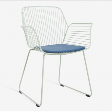 STREET 1 chair with OUTDOOR armrests in various colours