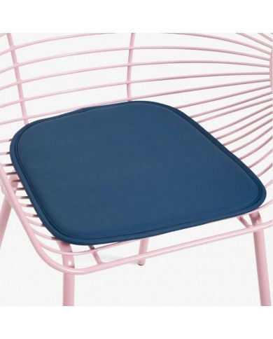 Chaise en métal EVA avec coussin en cuir de différentes couleurs