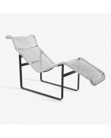 ARCHI OUTDOOR chaise longue in rope