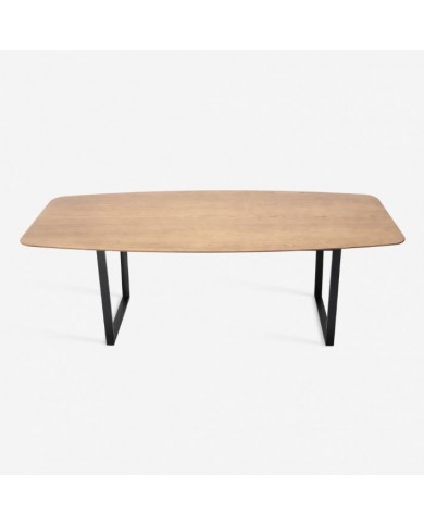 ARTE table with barrel top in oak veneer, various sizes and