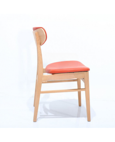 Chaise EMY en tissu, cuir ou velours différentes couleurs