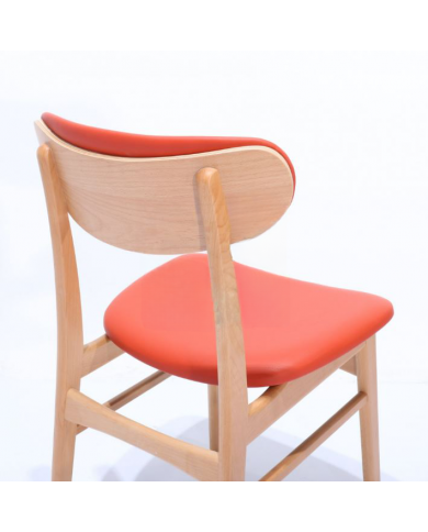 Chaise EMY en tissu, cuir ou velours différentes couleurs