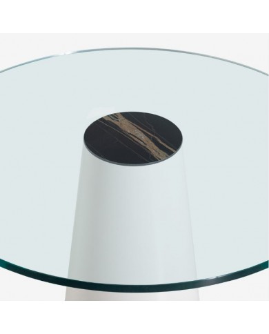 ANDROMEDA coffee table with glass and ceramic top, various