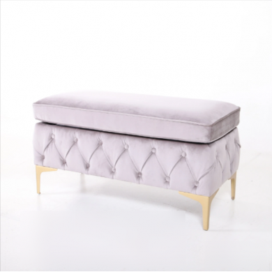 VENUS bench/pouf in fabric/leather or velvet in various colours