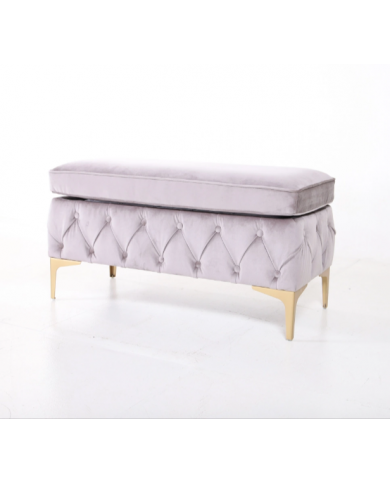 VENUS bench/pouf in fabric/leather or velvet in various colours