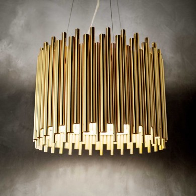 Gold PAN chandelier