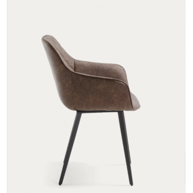 ALBERT armchair in antique leather in various colours