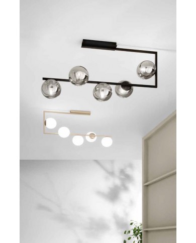 NILE CEILING LAMP GOLD OR BLACK