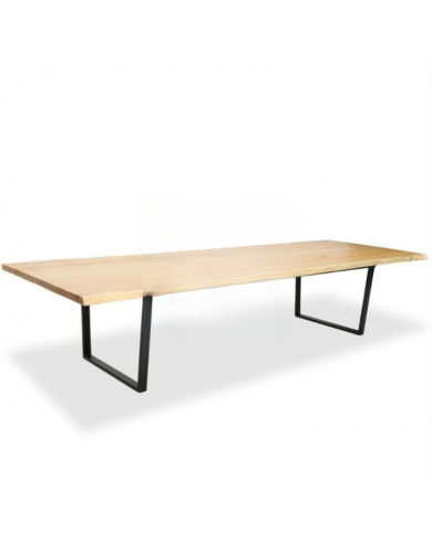 FRIENDS TABLE IN STEEL AND SOLID WOOD