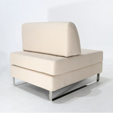 FORTUNA ARMCHAIR BED IN FABRIC, VELVET AND LEATHER