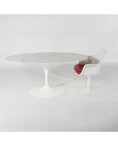 Tavolo X-TABLE allungabile con piano in ceramica effetto marmo-base in acciaio