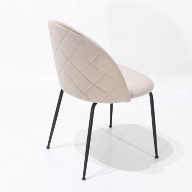 MYHOME-Stuhl, gesteppt aus Stoff, Leder oder Samt in verschiedenen Farben