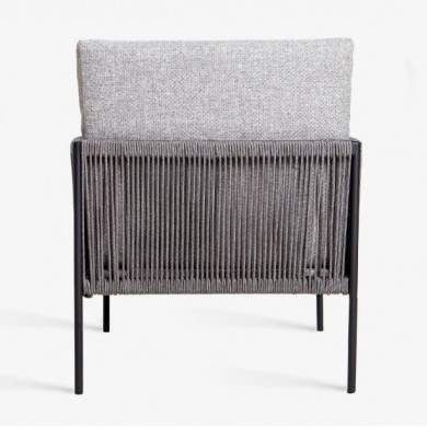 ARUBA OUTDOOR ARMCHAIR IN WOVEN ROPE , VARIOUS FINISHES