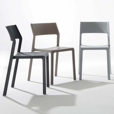 Set of 4 TOKEN polypropylene chairs in various colours