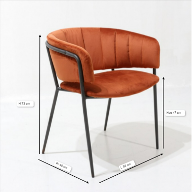 MISSANDEI-Sessel, gesteppt aus Stoff, Leder oder Samt in verschiedenen Farben