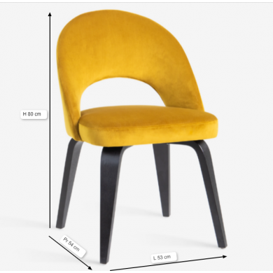 EXECUTIVE-Stuhl aus Stoff, Leder oder Samt in verschiedenen Farben