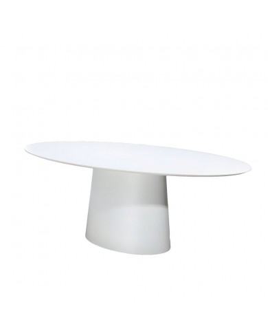 ANDROMEDA table, round/oval top in liquid laminate, various