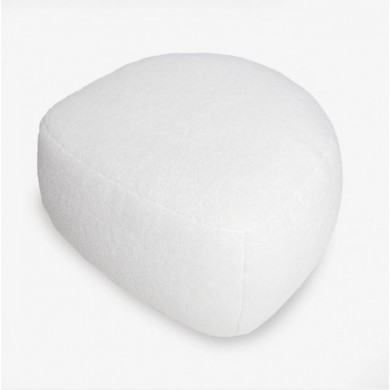 CIRCE BOUCLE' FABRIC POUFF IN A CHOICE OF COLOURS