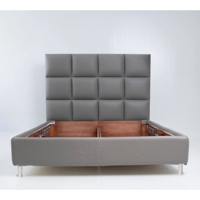 CHOCOLATE CONTAINER BED IN LEATHER OR VELVET VARIOUS COLOURS